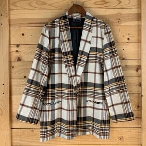 Requirements Blazer Women's Grunge Preppy Neutral Retro Relaxed EUC‎ Large?